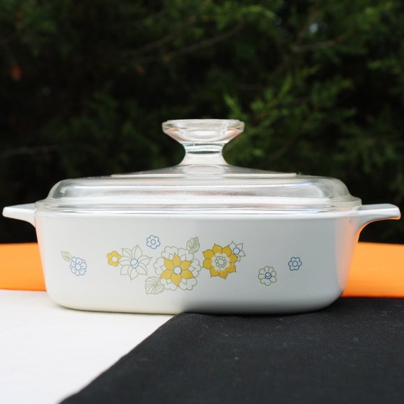 Floral Bouquet 1Qt. Casserole Dish - Picture 2 of 7